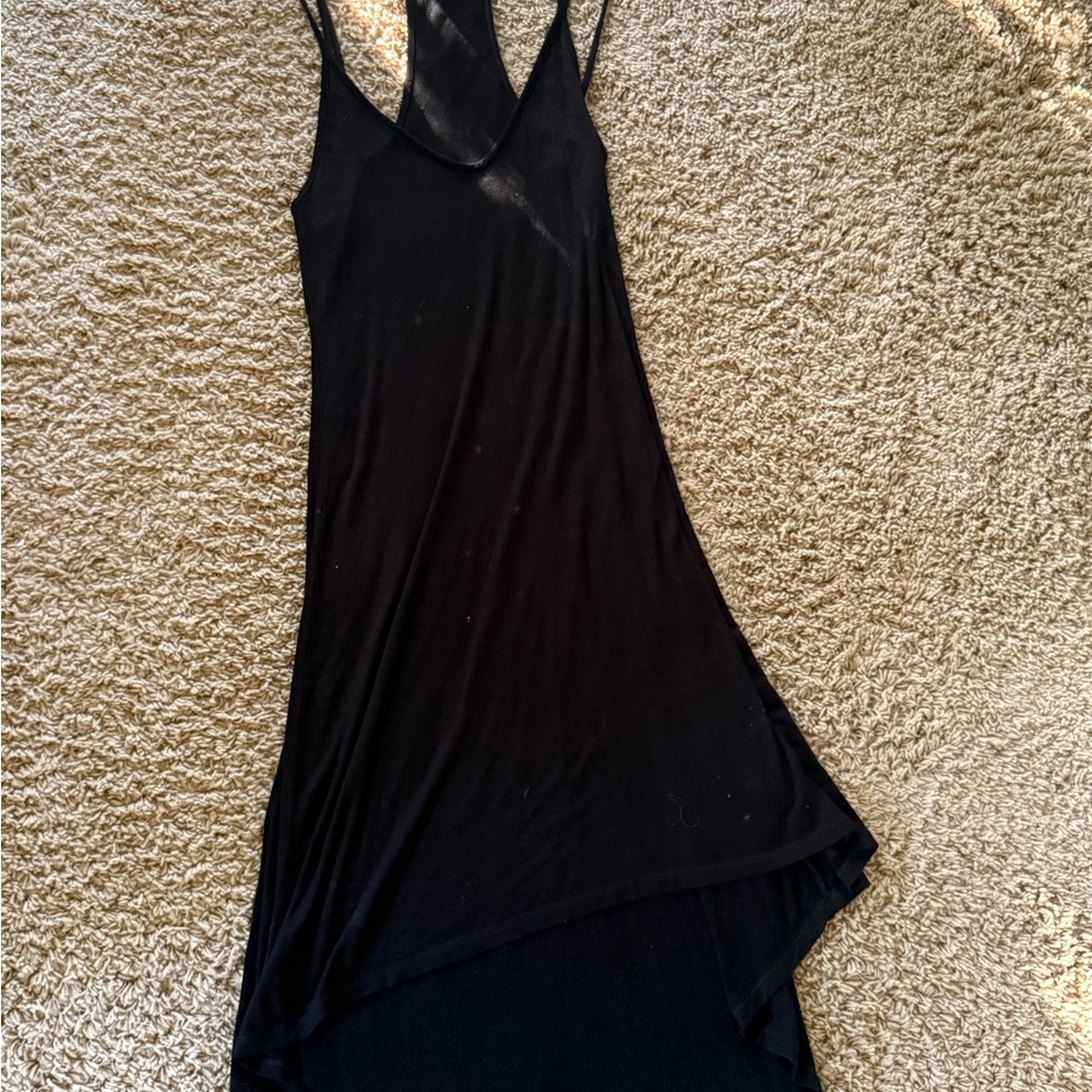 Casual Black Sleeveless Strappy Dress